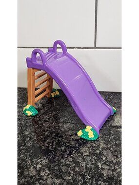 FISHER PRICE LOVING FAMILY DOLLHOUSE PURPLE SLIDE OUTDOOR  PLAYGROUND JUNGLE GYM
